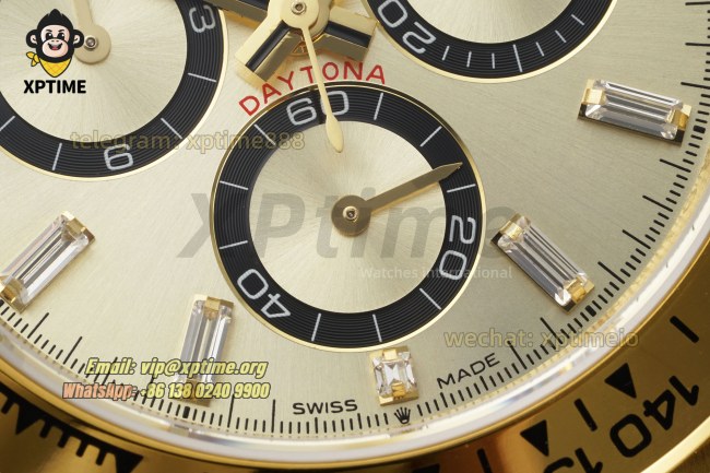 Daytona 126508 40mm QF YG Black/Diamond on YG/YG Bracelet SH4131 Super Clone (Weighted) Daytona 126508 40mm QF YG Black/Diamond on YG/YG Bracelet SH4131 Super Clone (Weighted)