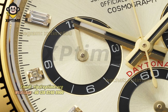 Daytona 126508 40mm QF YG Black/Diamond on YG/YG Bracelet SH4131 Super Clone (Weighted) Daytona 126508 40mm QF YG Black/Diamond on YG/YG Bracelet SH4131 Super Clone (Weighted)