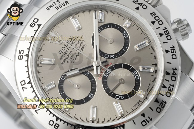 Daytona 126509 40mm QF Gray/Diamond on SS/SS Bracelet SH4131 Super Clone (Weighted) Daytona 126509 40mm QF Gray/Diamond on SS/SS Bracelet SH4131 Super Clone (Weighted)