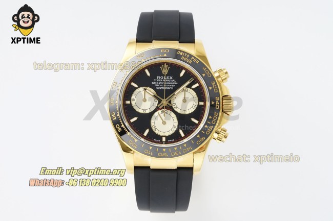 Daytona 126518 40mm QF Black YG/Stick on YG/RU Strap SH4131 Super Clone (Weighted) Daytona 126518 40mm QF Black YG/Stick on YG/RU Strap SH4131 Super Clone (Weighted)