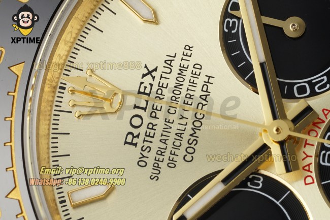 Daytona 126518 40mm QF YG Black/Stick on YG/RU Strap SH4131 Super Clone (Weighted) Daytona 126518 40mm QF YG Black/Stick on YG/RU Strap SH4131 Super Clone (Weighted)