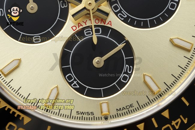 Daytona 126518 40mm QF YG Black/Stick on YG/RU Strap SH4131 Super Clone (Weighted) Daytona 126518 40mm QF YG Black/Stick on YG/RU Strap SH4131 Super Clone (Weighted)