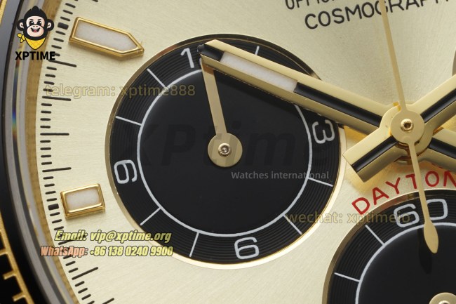 Daytona 126518 40mm QF YG Black/Stick on YG/RU Strap SH4131 Super Clone (Weighted) Daytona 126518 40mm QF YG Black/Stick on YG/RU Strap SH4131 Super Clone (Weighted)