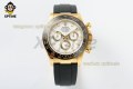 Daytona 126518 40mm QF White/Stick on YG/RU Strap SH4130 V11 Super Clone (Weighted)