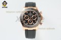 Daytona 126518 40mm QF Black/Diamond on RG/RU Strap SH4130 V11 Super Clone (Weighted)