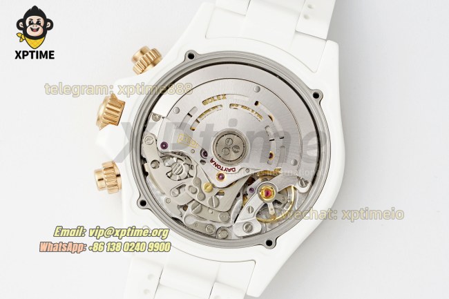 Daytona 40mm SONIC Black Rainbow/Diamond on White Ceramic Bracelet SA4130 Super Clone Daytona 40mm SONIC Black Rainbow/Diamond on White Ceramic Bracelet SA4130 Super Clone