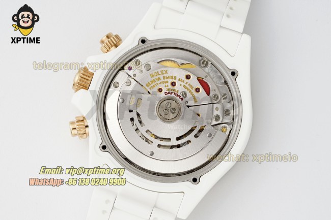 Daytona 40mm SONIC Black Rainbow/Diamond on White Ceramic Bracelet SA4130 Super Clone Daytona 40mm SONIC Black Rainbow/Diamond on White Ceramic Bracelet SA4130 Super Clone