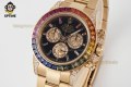 Daytona 40mm SONIC Black Rainbow/Diamond on RG/RG Bracelet SA4130 Super Clone Daytona 40mm SONIC Black Rainbow/Diamond on RG/RG Bracelet SA4130 Super Clone