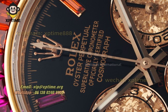Daytona 40mm SONIC Black Rainbow/Diamond on RG/RG Bracelet SA4130 Super Clone Daytona 40mm SONIC Black Rainbow/Diamond on RG/RG Bracelet SA4130 Super Clone