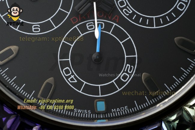Daytona 40mm SONIC Black Rainbow/Diamond on Black Ceramic Bracelet SA4130 Super Clone Daytona 40mm SONIC Black Rainbow/Diamond on Black Ceramic Bracelet SA4130 Super Clone