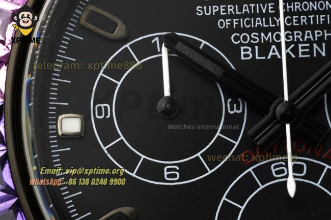 Daytona 40mm SONIC Black Rainbow/Diamond on Black Ceramic Bracelet SA4130 Super Clone Daytona 40mm SONIC Black Rainbow/Diamond on Black Ceramic Bracelet SA4130 Super Clone