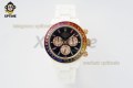 Daytona 40mm SONIC Black Rainbow/Diamond on White Ceramic Bracelet SA4130 Super Clone Daytona 40mm SONIC Black Rainbow/Diamond on White Ceramic Bracelet SA4130 Super Clone