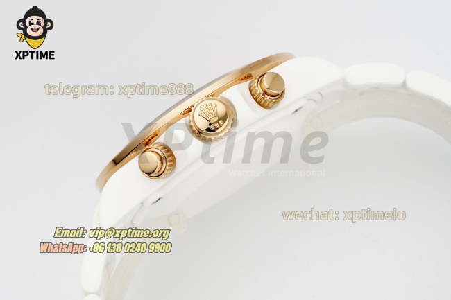 Daytona 40mm SONIC Black Rainbow/Diamond on White Ceramic Bracelet SA4130 Super Clone Daytona 40mm SONIC Black Rainbow/Diamond on White Ceramic Bracelet SA4130 Super Clone