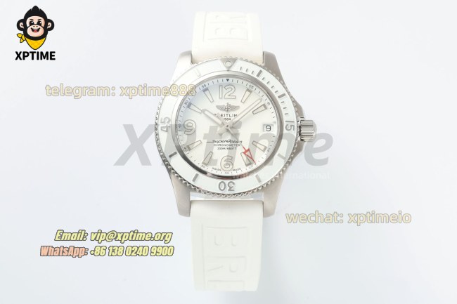 Superocean 44mm TF White/Stick & Numeral on SS/RU Bracelet A2824 Superocean 44mm TF White/Stick & Numeral on SS/RU Bracelet A2824