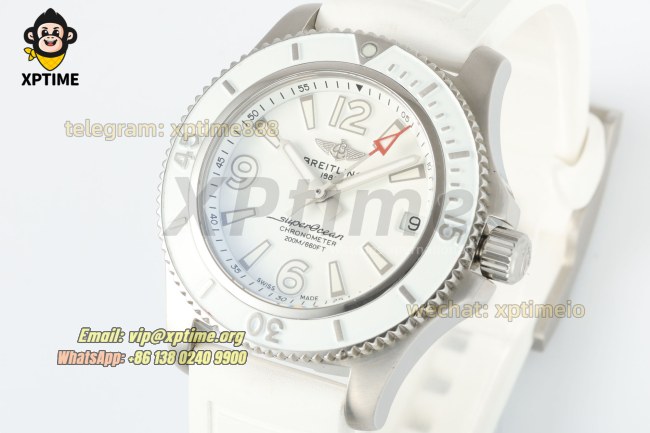 Superocean 44mm TF White/Stick & Numeral on SS/RU Bracelet A2824 Superocean 44mm TF White/Stick & Numeral on SS/RU Bracelet A2824
