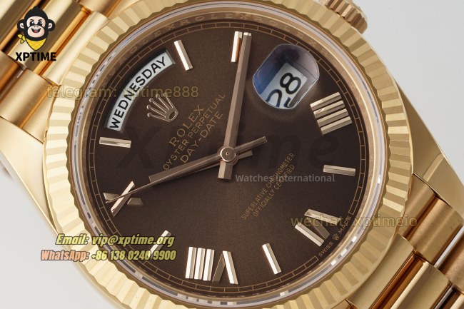 DayDate 228235 40mm THBF Brown/Stick on RG/RG Bracelet SH3255 Super Clone (Weighted) DayDate 228235 40mm THBF Brown/Stick on RG/RG Bracelet SH3255 Super Clone (Weighted)