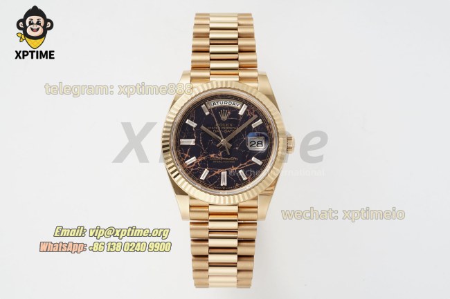 DayDate 228235 40mm THBF Hematite Quartz Dial/Diamond Stick on RG/RG Bracelet SH3255 Super Clone (Weighted) DayDate 228235 40mm THBF Hematite Quartz Dial/Diamond Stick on RG/RG Bracelet SH3255 Super Clone (Weighted)