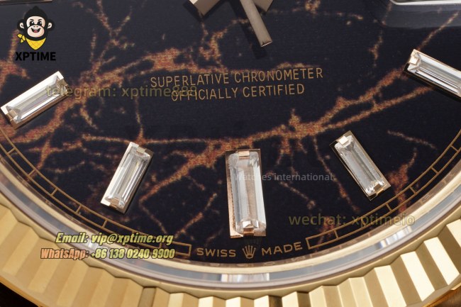 DayDate 228235 40mm THBF Hematite Quartz Dial/Diamond Stick on RG/RG Bracelet SH3255 Super Clone (Weighted) DayDate 228235 40mm THBF Hematite Quartz Dial/Diamond Stick on RG/RG Bracelet SH3255 Super Clone (Weighted)