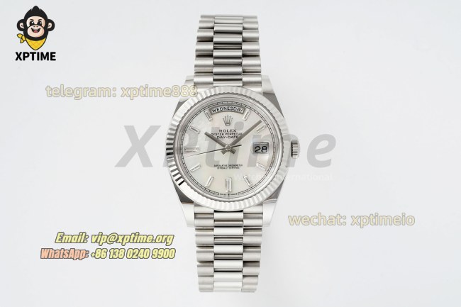DayDate 228239 40mm THBF Mop/Diamond Stick on SS/SS Bracelet SH3255 Super Clone (Weighted) DayDate 228239 40mm THBF Mop/Diamond Stick on SS/SS Bracelet SH3255 Super Clone (Weighted)