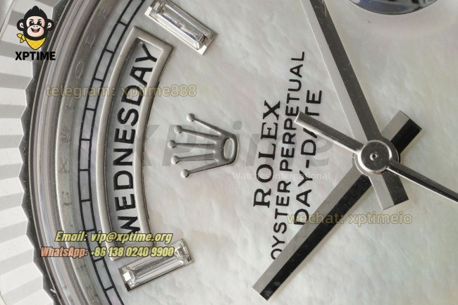 DayDate 228239 40mm THBF Mop/Diamond Stick on SS/SS Bracelet SH3255 Super Clone (Weighted) DayDate 228239 40mm THBF Mop/Diamond Stick on SS/SS Bracelet SH3255 Super Clone (Weighted)