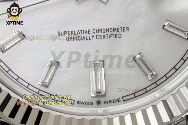 DayDate 228239 40mm THBF Mop/Diamond Stick on SS/SS Bracelet SH3255 Super Clone (Weighted) DayDate 228239 40mm THBF Mop/Diamond Stick on SS/SS Bracelet SH3255 Super Clone (Weighted)