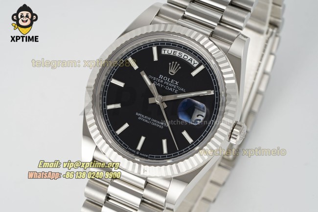 DayDate 228239 40mm THBF Black/Stick on SS/SS Bracelet SH3255 Super Clone (Weighted) DayDate 228239 40mm THBF Black/Stick on SS/SS Bracelet SH3255 Super Clone (Weighted)