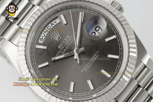 DayDate 228239 40mm THBF Gray/Stick on SS/SS Bracelet SH3255 Super Clone (Weighted) DayDate 228239 40mm THBF Gray/Stick on SS/SS Bracelet SH3255 Super Clone (Weighted)