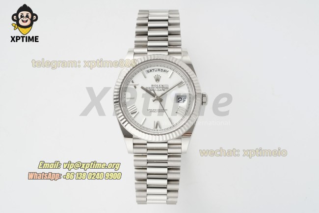 DayDate 228239 40mm THBF White/Roman on SS/SS Bracelet SH3255 Super Clone (Weighted) DayDate 228239 40mm THBF White/Roman on SS/SS Bracelet SH3255 Super Clone (Weighted)