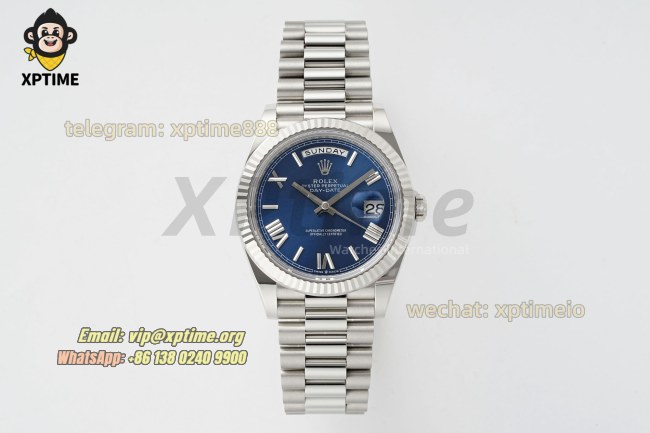 DayDate 228239 40mm THBF Blue/Roman on SS/SS Bracelet SH3255 Super Clone (Weighted) DayDate 228239 40mm THBF Blue/Roman on SS/SS Bracelet SH3255 Super Clone (Weighted)