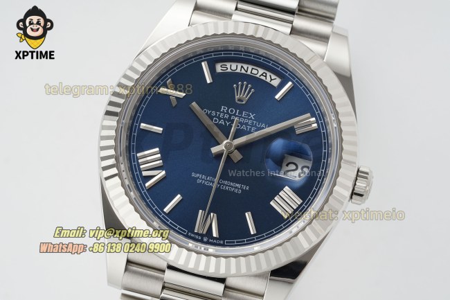 DayDate 228239 40mm THBF Blue/Roman on SS/SS Bracelet SH3255 Super Clone (Weighted) DayDate 228239 40mm THBF Blue/Roman on SS/SS Bracelet SH3255 Super Clone (Weighted)