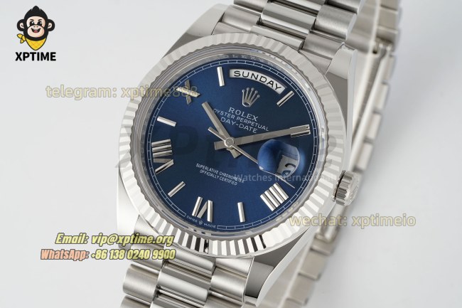 DayDate 228239 40mm THBF Blue/Roman on SS/SS Bracelet SH3255 Super Clone (Weighted) DayDate 228239 40mm THBF Blue/Roman on SS/SS Bracelet SH3255 Super Clone (Weighted)