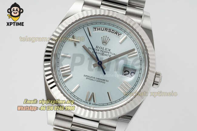 DayDate 228236 40mm THBF Ice Blue/Roman on SS/SS Bracelet SH3255 Super Clone (Weighted) DayDate 228236 40mm THBF Ice Blue/Roman on SS/SS Bracelet SH3255 Super Clone (Weighted)