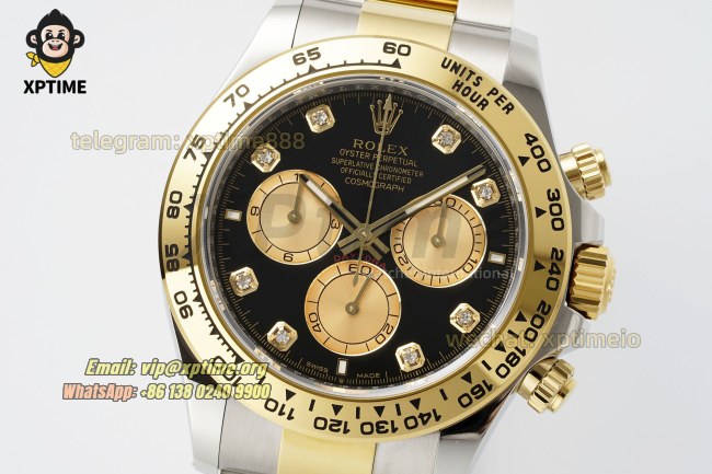 Daytona 126503 40mm THBF Black YG/Diamond on YG/SS Bracelet SH4131 Super Clone Daytona 126503 40mm THBF Black YG/Diamond on YG/SS Bracelet SH4131 Super Clone