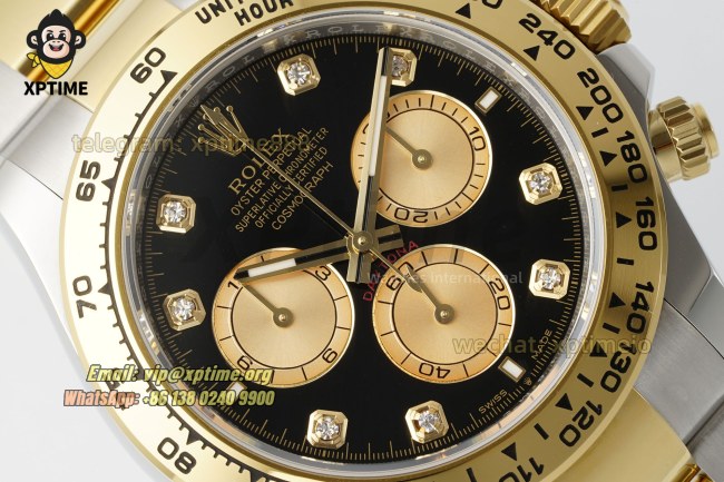 Daytona 126503 40mm THBF Black YG/Diamond on YG/SS Bracelet SH4131 Super Clone Daytona 126503 40mm THBF Black YG/Diamond on YG/SS Bracelet SH4131 Super Clone