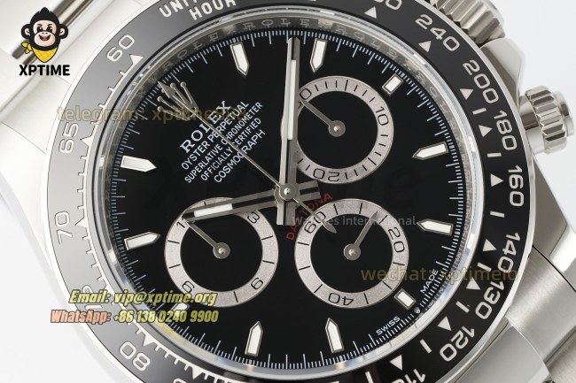 Daytona 126500 40mm THBF Black/Stick on SS/SS Bracelet SH4131 Super Clone Daytona 126500 40mm THBF Black/Stick on SS/SS Bracelet SH4131 Super Clone