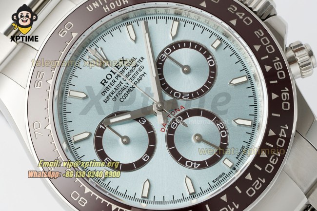 Daytona 126506 40mm THBF Ice Blue/Stick on SS/SS Bracelet SH4131 Super Clone Daytona 126506 40mm THBF Ice Blue/Stick on SS/SS Bracelet SH4131 Super Clone