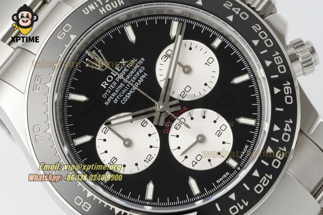Daytona 126529 40mm THBF Black White/Stick on SS/SS Bracelet SH4132 Super Clone Daytona 126529 40mm THBF Black White/Stick on SS/SS Bracelet SH4132 Super Clone