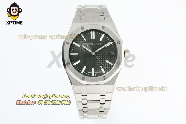 Royal Oak 15510 41mm TWSF Green/Stick on SS/SS Bracelet A4302 Super Clone Royal Oak 15510 41mm TWSF Green/Stick on SS/SS Bracelet A4302 Super Clone