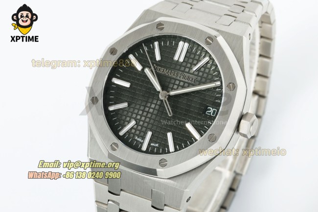 Royal Oak 15510 41mm TWSF Green/Stick on SS/SS Bracelet A4302 Super Clone Royal Oak 15510 41mm TWSF Green/Stick on SS/SS Bracelet A4302 Super Clone