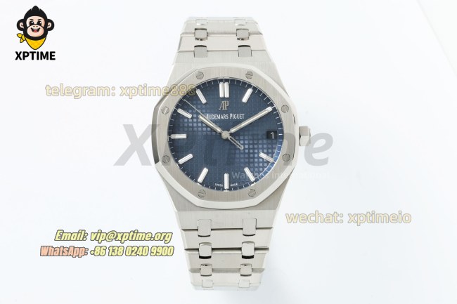 Royal Oak 15500 41mm TWSF Blue/Stick on SS/SS Bracelet A4302 Super Clone Royal Oak 15500 41mm TWSF Blue/Stick on SS/SS Bracelet A4302 Super Clone