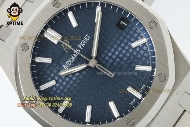 Royal Oak 15500 41mm TWSF Blue/Stick on SS/SS Bracelet A4302 Super Clone Royal Oak 15500 41mm TWSF Blue/Stick on SS/SS Bracelet A4302 Super Clone
