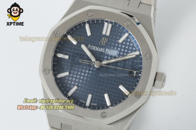 Royal Oak 15500 41mm TWSF Blue/Stick on SS/SS Bracelet A4302 Super Clone Royal Oak 15500 41mm TWSF Blue/Stick on SS/SS Bracelet A4302 Super Clone