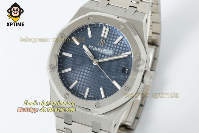 Royal Oak 15500 41mm TWSF Blue/Stick on SS/SS Bracelet A4302 Super Clone Royal Oak 15500 41mm TWSF Blue/Stick on SS/SS Bracelet A4302 Super Clone