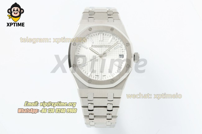 Royal Oak 15510 41mm TWSF White/Stick on SS/SS Bracelet A4302 Super Clone Royal Oak 15510 41mm TWSF White/Stick on SS/SS Bracelet A4302 Super Clone