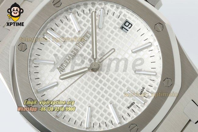 Royal Oak 15510 41mm TWSF White/Stick on SS/SS Bracelet A4302 Super Clone Royal Oak 15510 41mm TWSF White/Stick on SS/SS Bracelet A4302 Super Clone