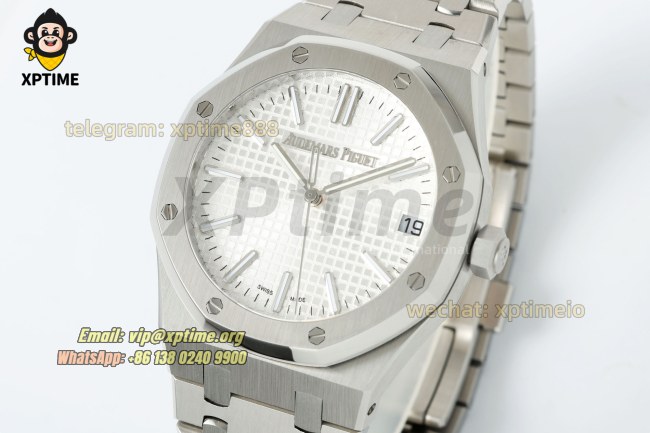 Royal Oak 15510 41mm TWSF White/Stick on SS/SS Bracelet A4302 Super Clone Royal Oak 15510 41mm TWSF White/Stick on SS/SS Bracelet A4302 Super Clone