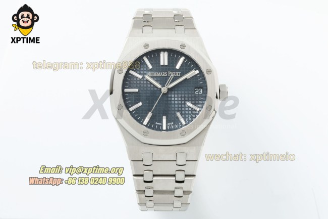 Royal Oak 15510 41mm TWSF Blue/Stick on SS/SS Bracelet A4302 Super Clone Royal Oak 15510 41mm TWSF Blue/Stick on SS/SS Bracelet A4302 Super Clone