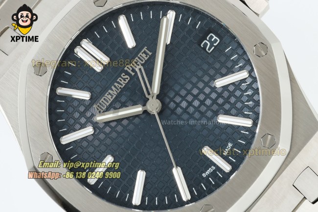 Royal Oak 15510 41mm TWSF Blue/Stick on SS/SS Bracelet A4302 Super Clone Royal Oak 15510 41mm TWSF Blue/Stick on SS/SS Bracelet A4302 Super Clone