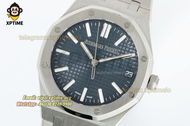 Royal Oak 15510 41mm TWSF Blue/Stick on SS/SS Bracelet A4302 Super Clone Royal Oak 15510 41mm TWSF Blue/Stick on SS/SS Bracelet A4302 Super Clone