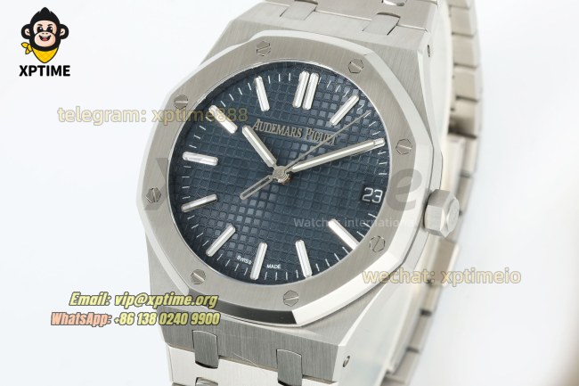 Royal Oak 15510 41mm TWSF Blue/Stick on SS/SS Bracelet A4302 Super Clone Royal Oak 15510 41mm TWSF Blue/Stick on SS/SS Bracelet A4302 Super Clone